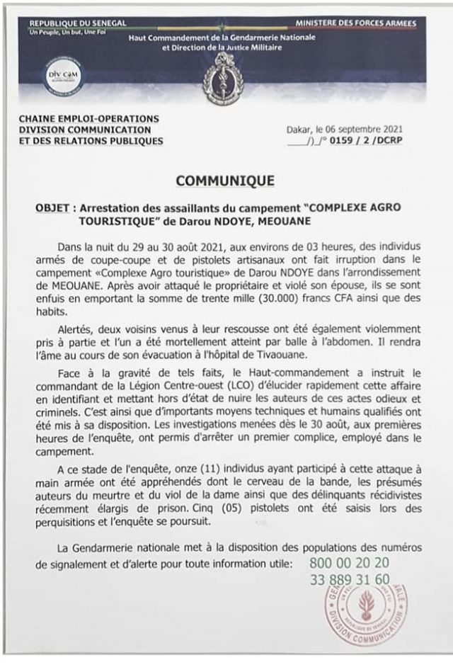 communiqué-gendarmerie