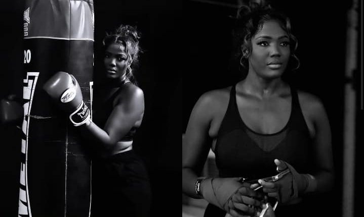 La tik tokkeuse Aadjah Everywhere fashion en mode boxeuse