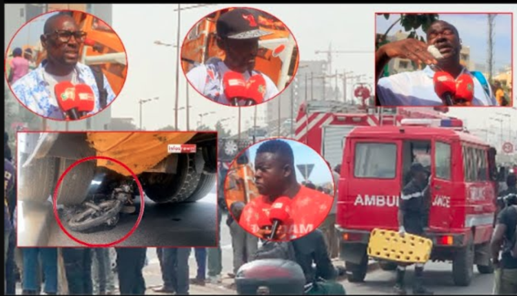(Video) Urgent : Vdn un Camion fou dérape et tue atrocement une personne " le chauffeur s'enfuit "