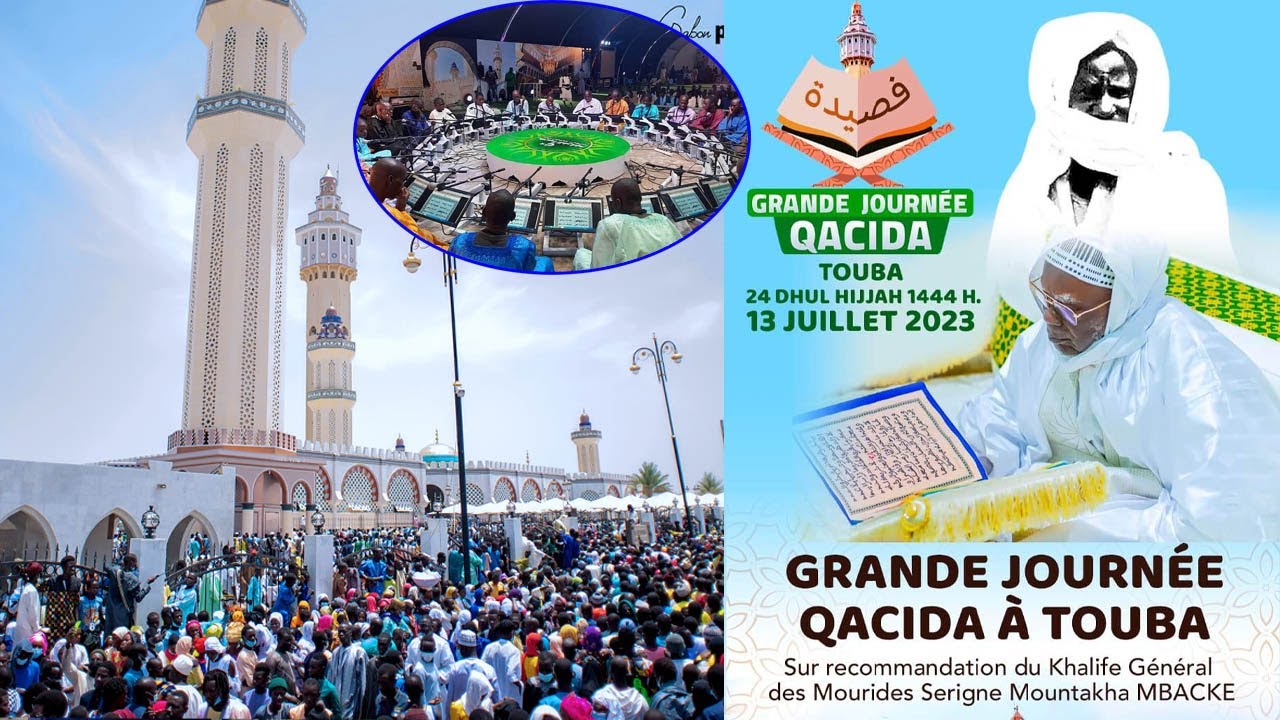 Journée khassida du 13 Juillet 2023: Esplanade de la Grande Mosquée Mosquée de Touba