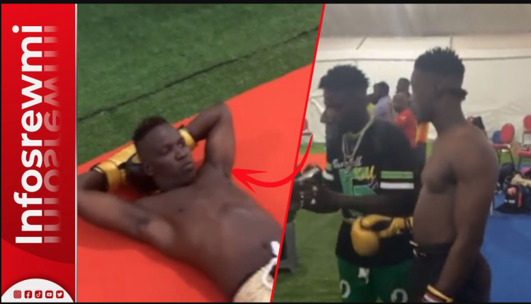 Video - Echauffement de Bou Siteu et Laurent Ndiago sans pression