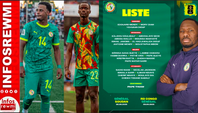 Mondial 2026 : liste définitive des Lions, Moustapha Mbow et Ilay Kamara écartés